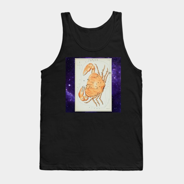 Cancer Astrology Tank Top by Rosettemusicandguitar